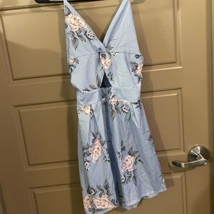 Small blue floral jumper